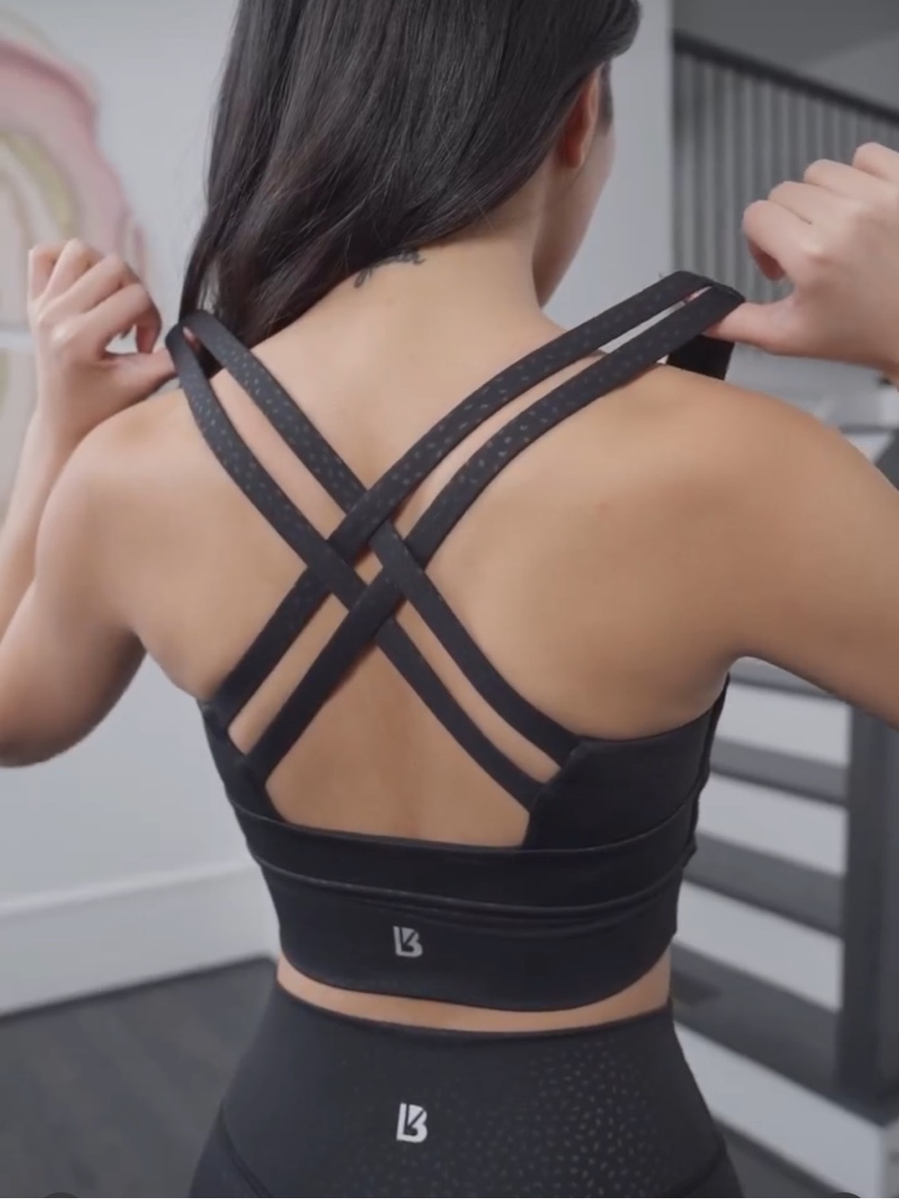 BuffBunny Collection - Rosa Sports Bra V2 - Embossed Bossy Print